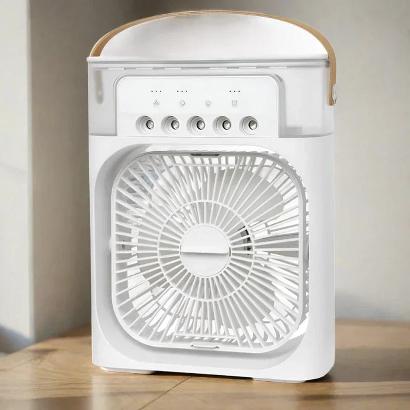 4-In-1 USB-C Powered Personal Portable Mist Air Fan Cum Humidifier with Water Spray