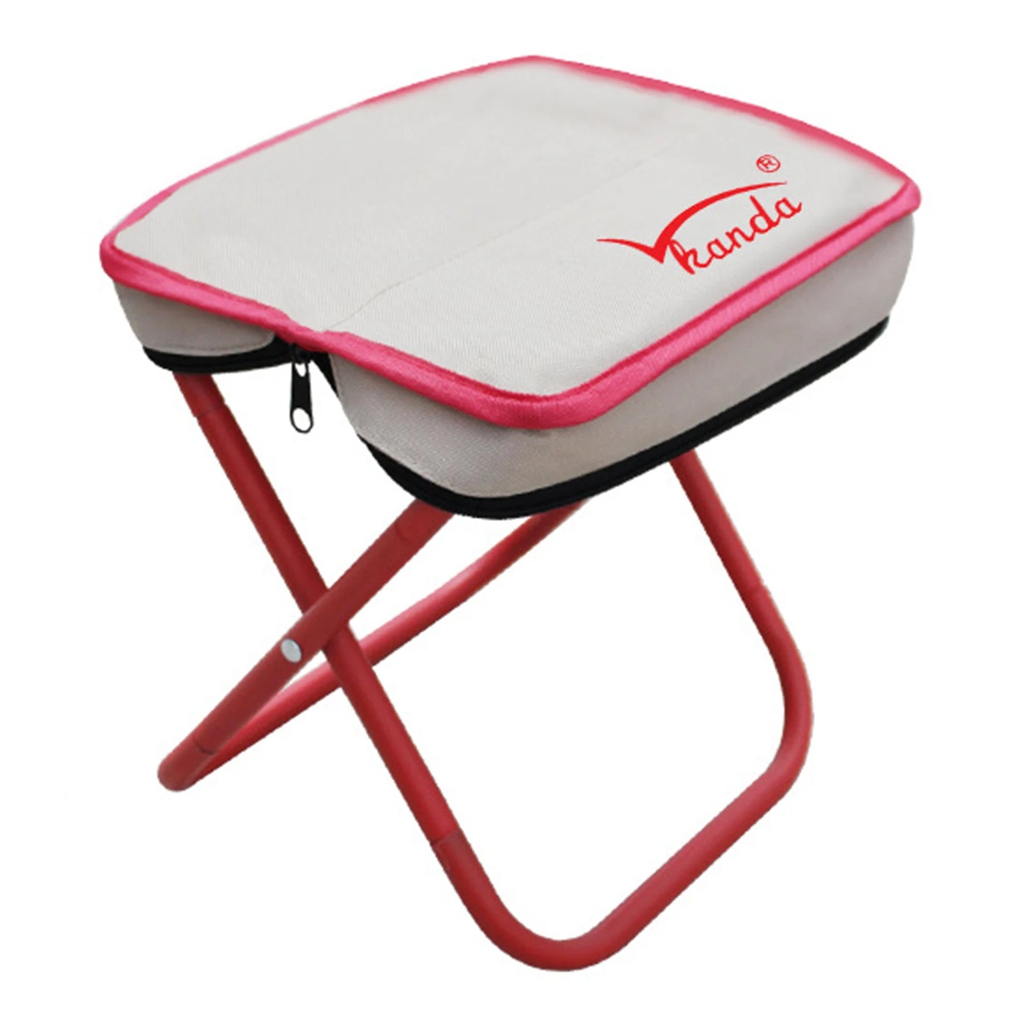 Taburete Plegable Para Acampar Con Bolsa, Silla De Almacenamiento Portátil De Metal, Reposapiés Compacto Para Campamento, Muebles De Viaje Para Senderismo Al Aire Libre