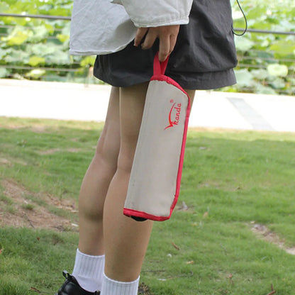 Taburete Plegable Para Acampar Con Bolsa, Silla De Almacenamiento Portátil De Metal, Reposapiés Compacto Para Campamento, Muebles De Viaje Para Senderismo Al Aire Libre