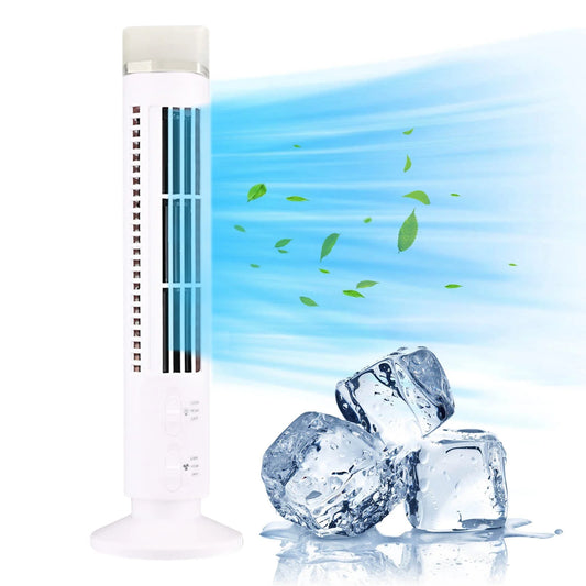 Tower Fan Led Bladeless Fan Tower Electric Fan Mini Vertical Conditioner Tower Fans on Desktop Tower Fans for Office Quiet