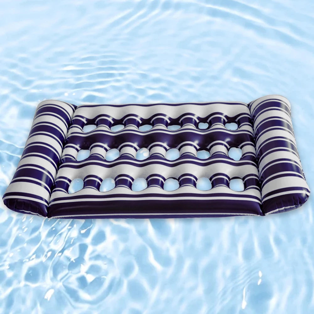 Hamaca Reclinable De PVC, Cama Inflable De Agua Para Dormir, Tumbona Flotante Plegable, Colchón De Aire Para Fiesta En La Piscina